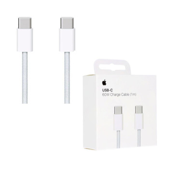Apple – Braided Woven USB 2.0 Cable USB-C male – USB-C Λευκό 2m (MU2G3ZM/A)